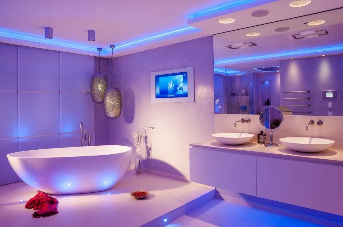 Как организовать освещение в ванной комнате: видео