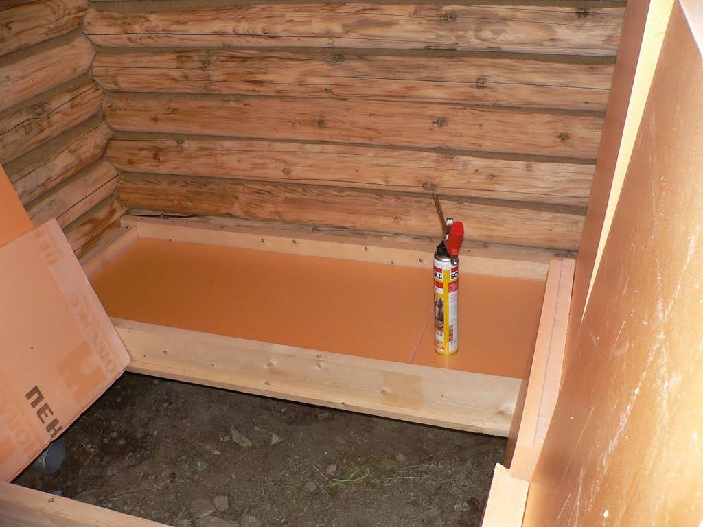 Утепление пола в бане своими руками: бетонный, деревянный или с прослойкой, советы по выбору материалов, инструкции с фото
