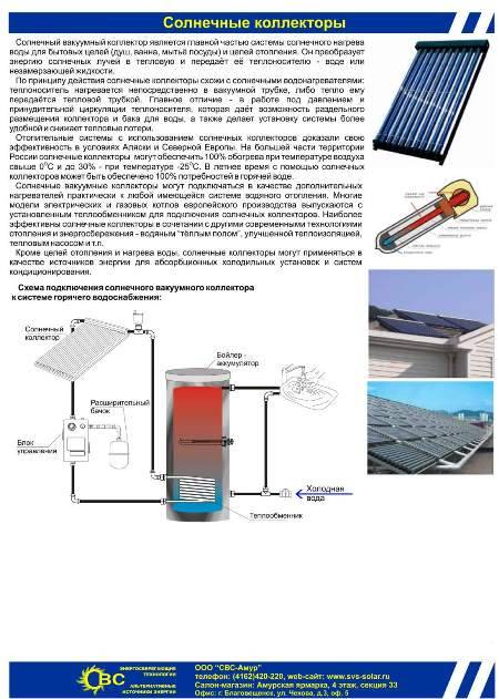 Как работает солнечный коллектор для отопления дома