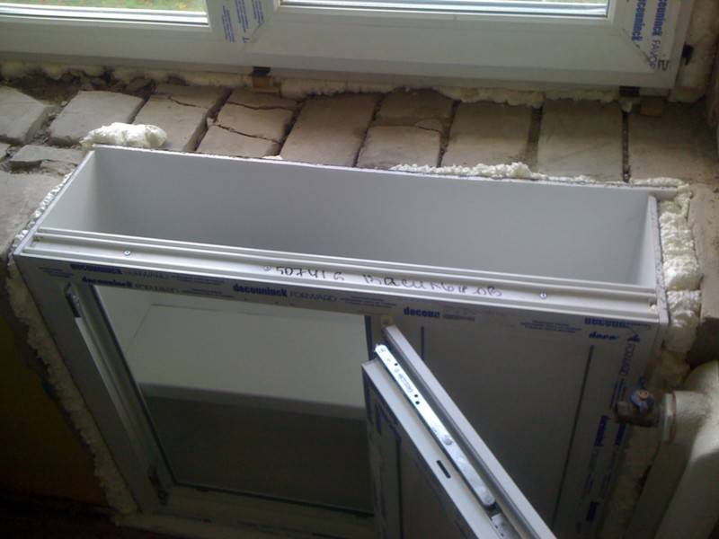 Реконструкция холодильника под окном