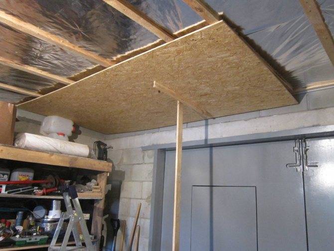 Как утеплить крышу гаража изнутри