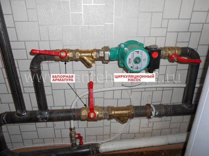 Установка циркуляционного насоса в систему отопления частного дома и ее схема