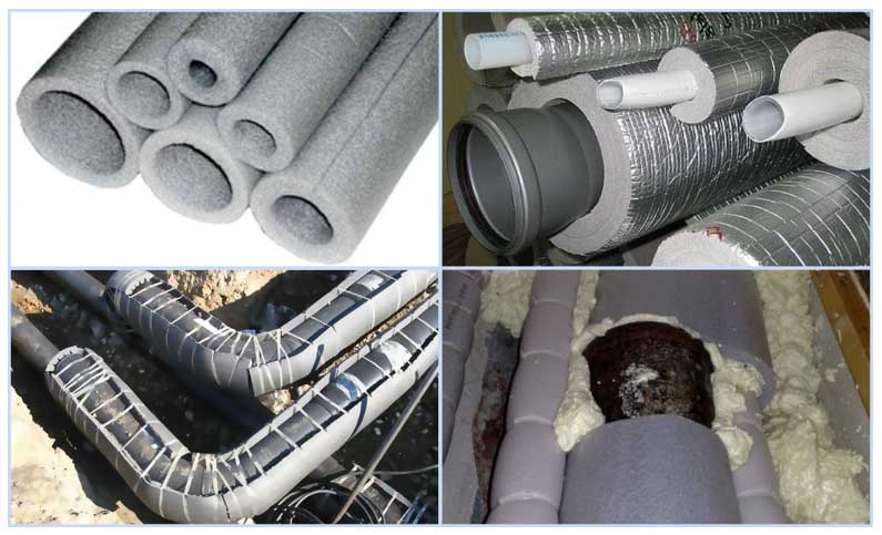 Утепление канализационной трубы в частном доме: инструкция