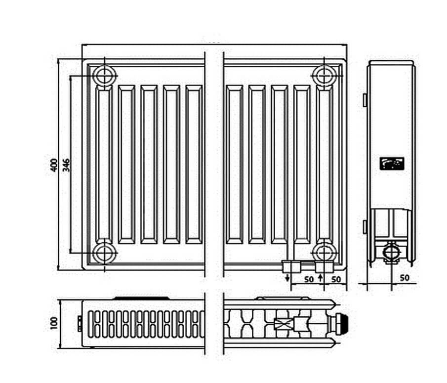 Батареи отопления с нижним подключением - всё об отоплении и кондиционировании