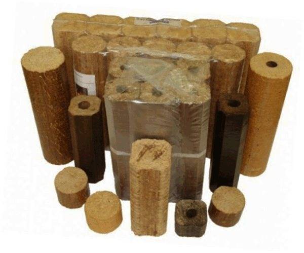 Брикеты для отопления: угольные, древесные, торфяные - обзор видов