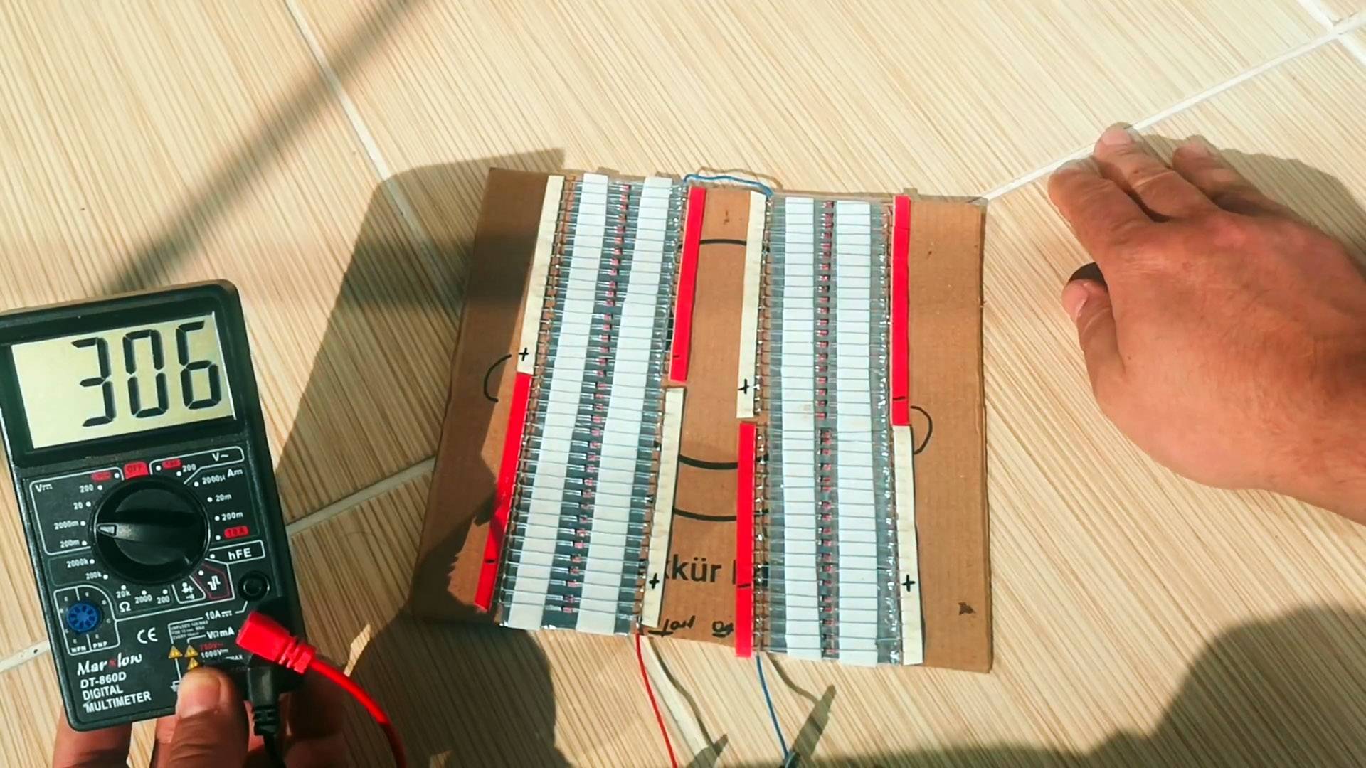Солнечная батарея из транзисторов своими руками: самодельные из подручных материалов, как сделать из фольги