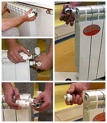 Как выполняется сборка алюминиевых радиаторов отопления – особенности сборки и подключения батарей своими руками