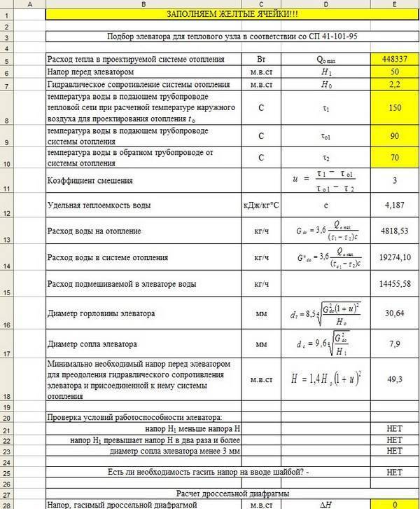 Гидравлический расчёт системы отопления с формулами и примерами