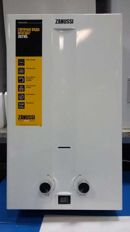 Характеристики газовых колонок Занусси — модели и устройство