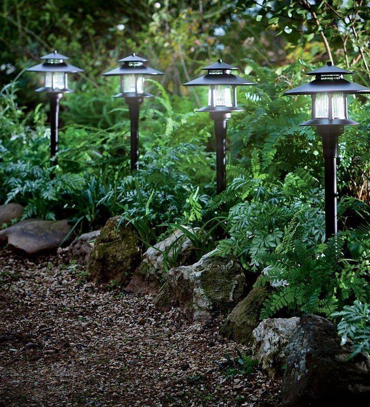 Садовый светильник: варианты создания и установки (100 фото)