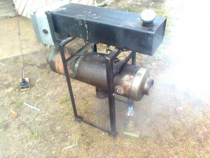 Самодельная печка для отопления гаража