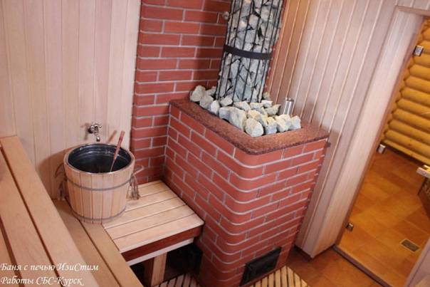 Кирпичная печь в баню с баком для воды своими руками: самая эффективная