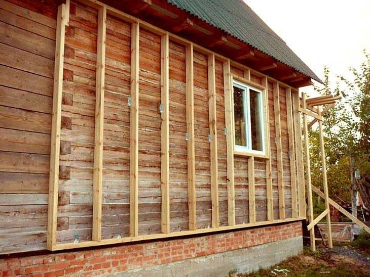 Утепление деревянного дома эковатой снаружи