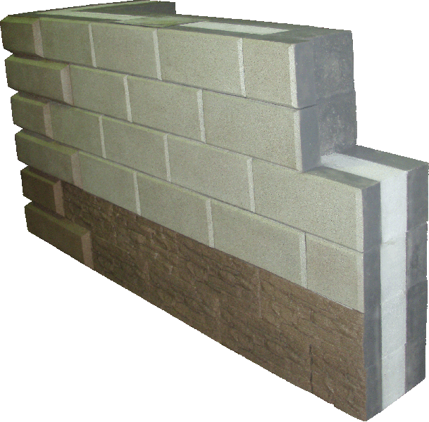 Многослойные строительные блоки. утеплитель и отделка