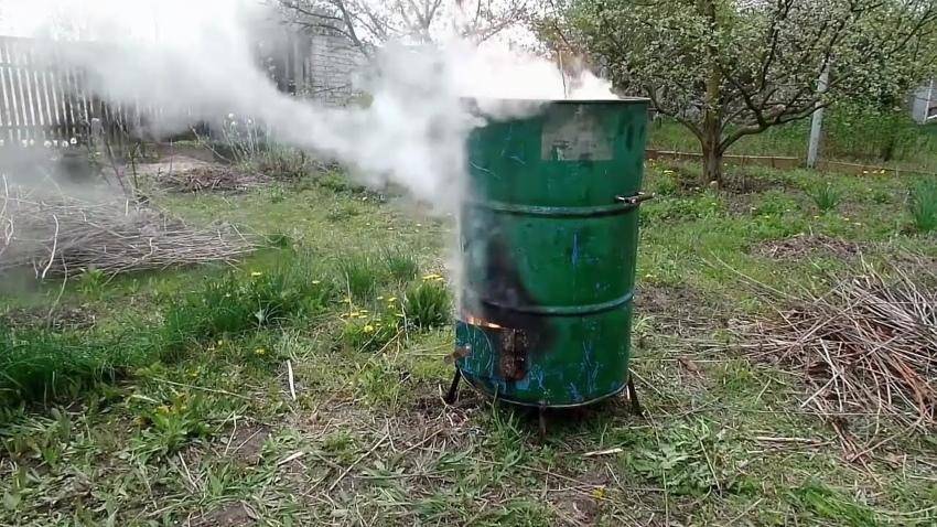 Печь для сжигания мусора на даче: как сделать своими руками