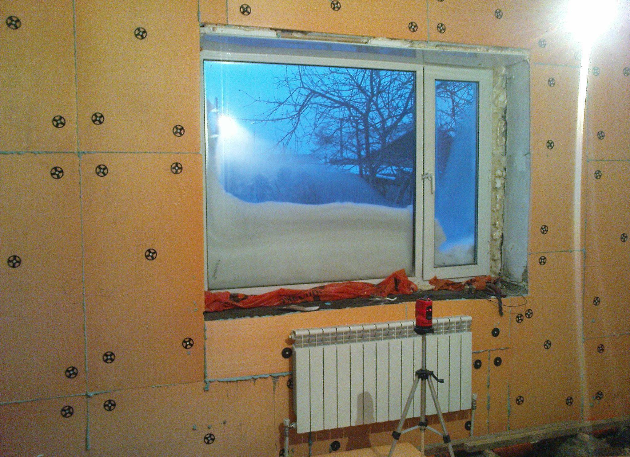 Утепление стен изнутри в угловой квартире