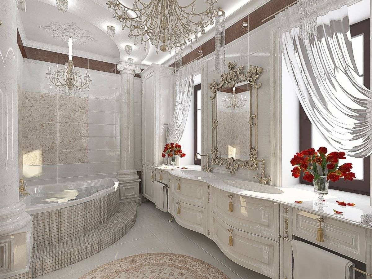 Ванные комнаты в классическом стиле: основные характеристики | ремонт и дизайн ванной комнаты
