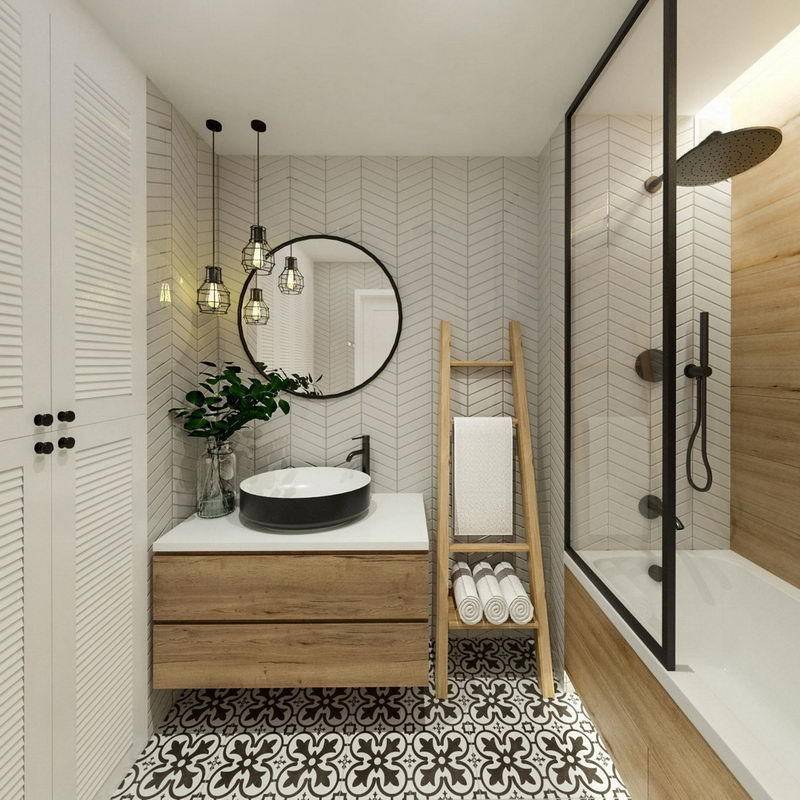 Ванные комнаты в стиле скандинавском: дизайн интерьера, идеи ремонта и отделки фото дизайна интерьеров ванной в скандинавском