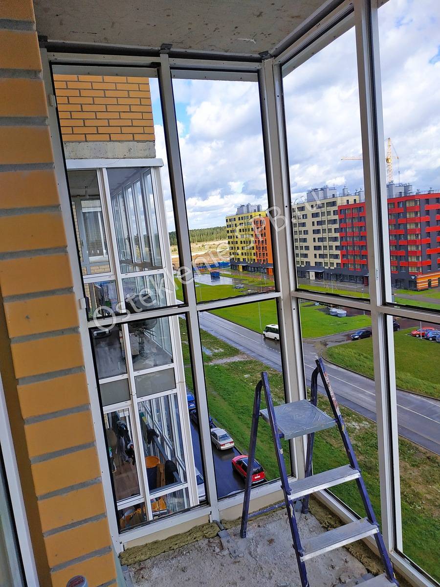 Технология утепления балкона с алюминиевым остеклением