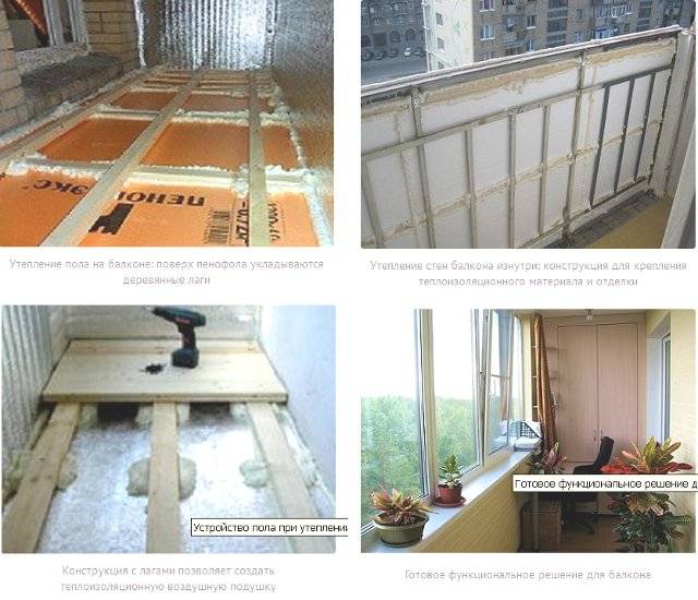 Рекомендации по утеплению пола балкона, обзор материалов