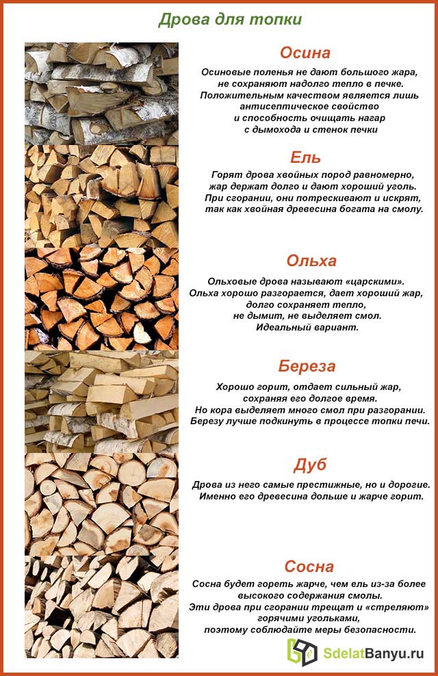 Выбираем дрова, какие породы дерева лучше