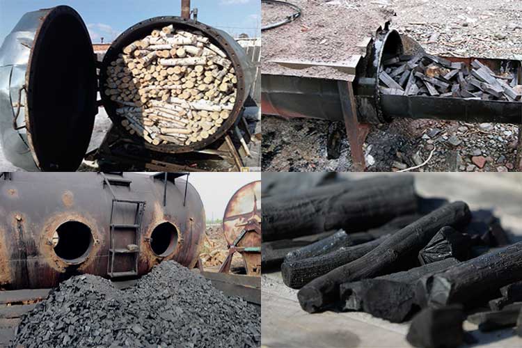 Брикетирование древесного угля на заводе и в домашних условиях