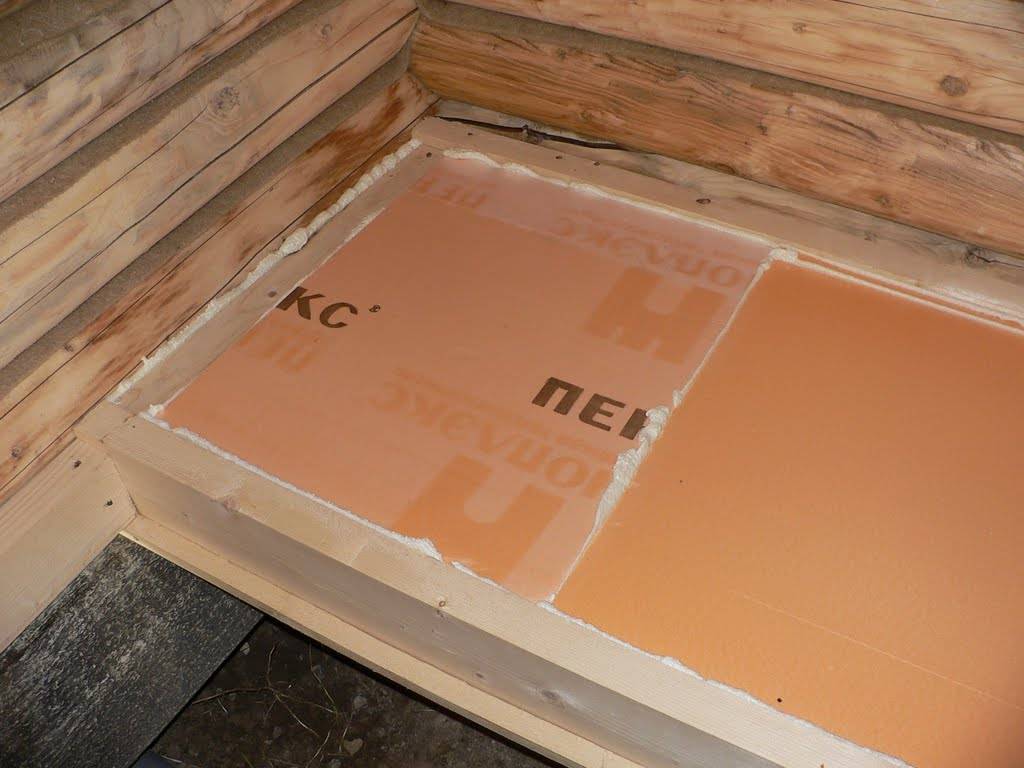 Утепление пола пеноплексом - деревянного и бетонного, пошаговая инструкция