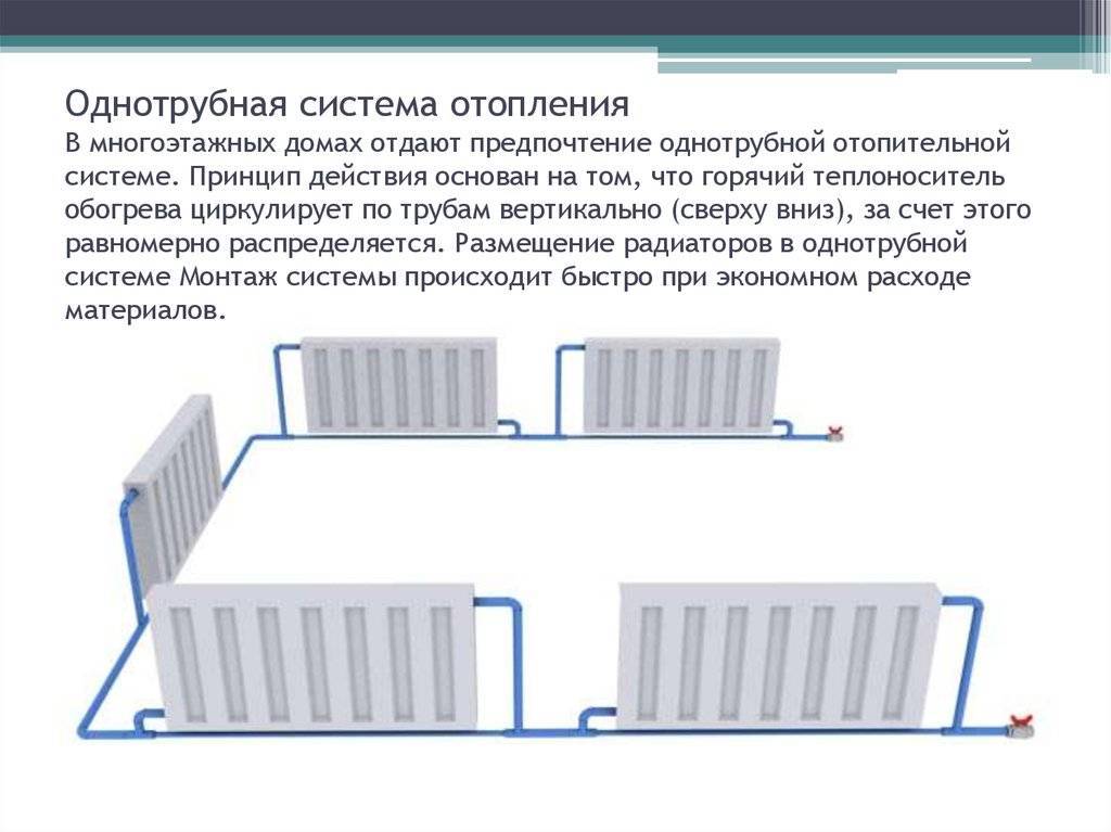 Однотрубная система радиаторного отопления. схемы. устройство. монтаж