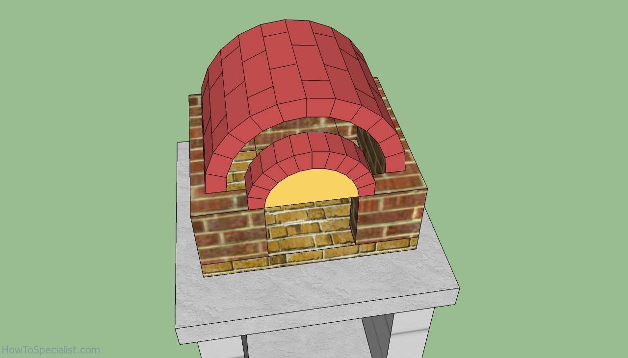 Помпейская печь своими руками: чертежи, схемы и размеры для строительства из глины неаполитанской печи на дровах для пиццы